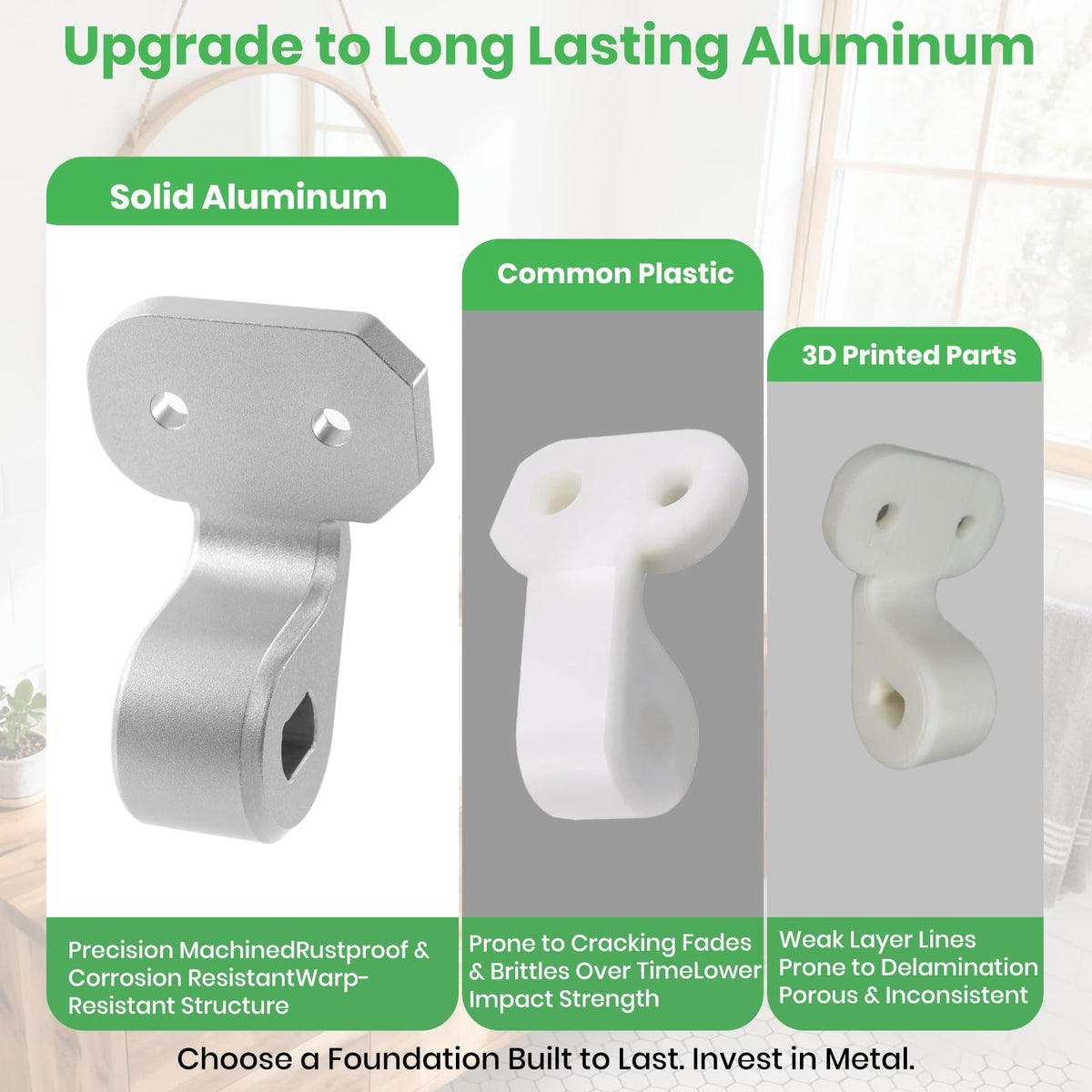 Metal Toilet Seat Hinge Replacement for Bemis Nextstep Right-Side