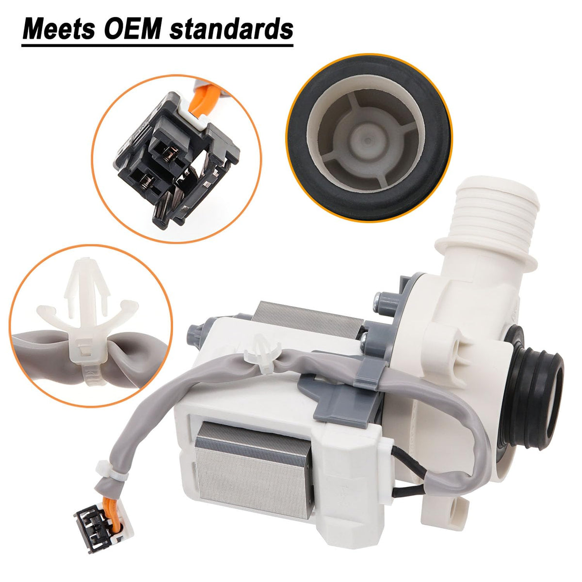 GTW465ASN1WW GTW465ASN3WW Washer Drain Pump Fit for GE GTW465ASN0WW