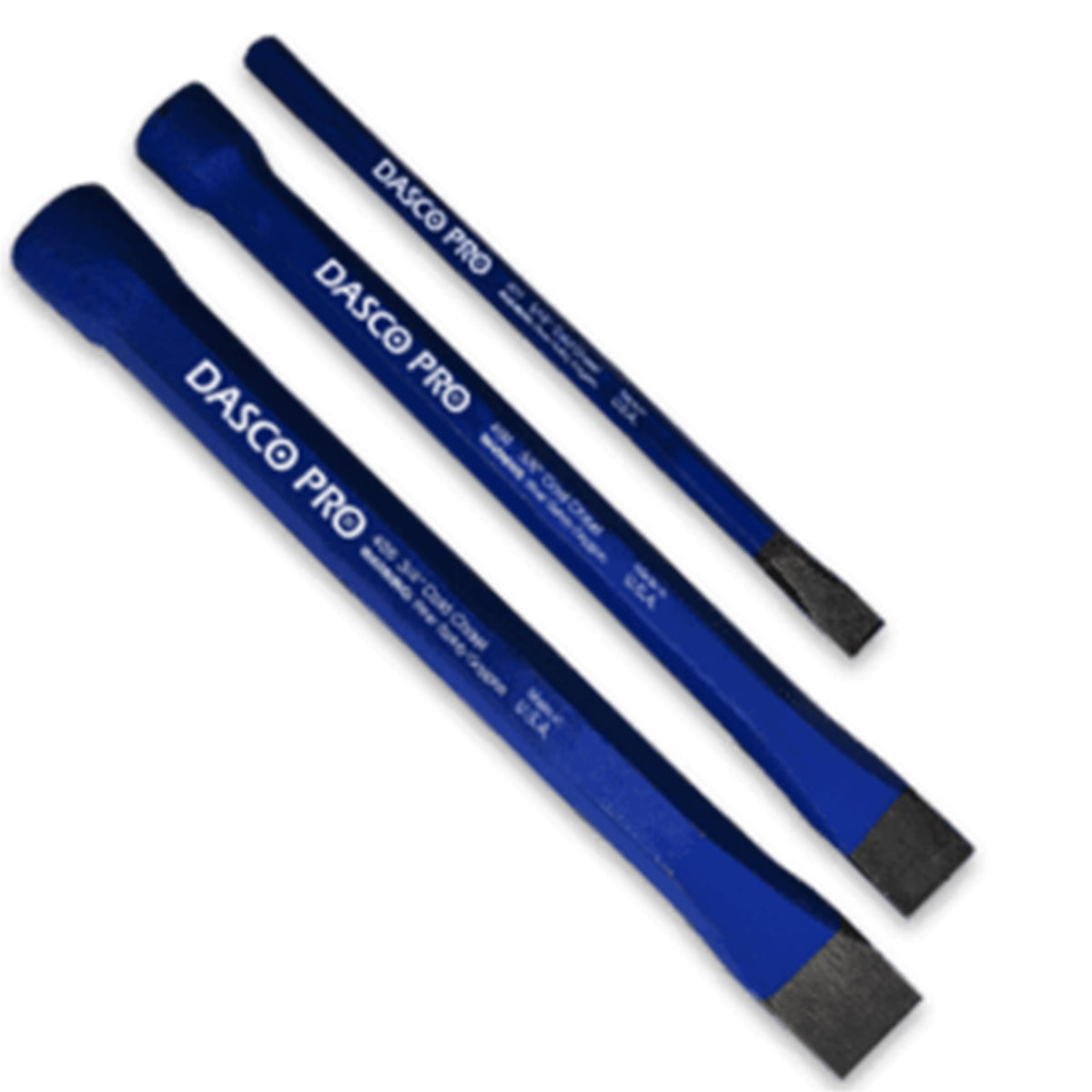 DASCO PRO 3 Piece Cold Chisel Kit, Made in the USA, VN70044 44