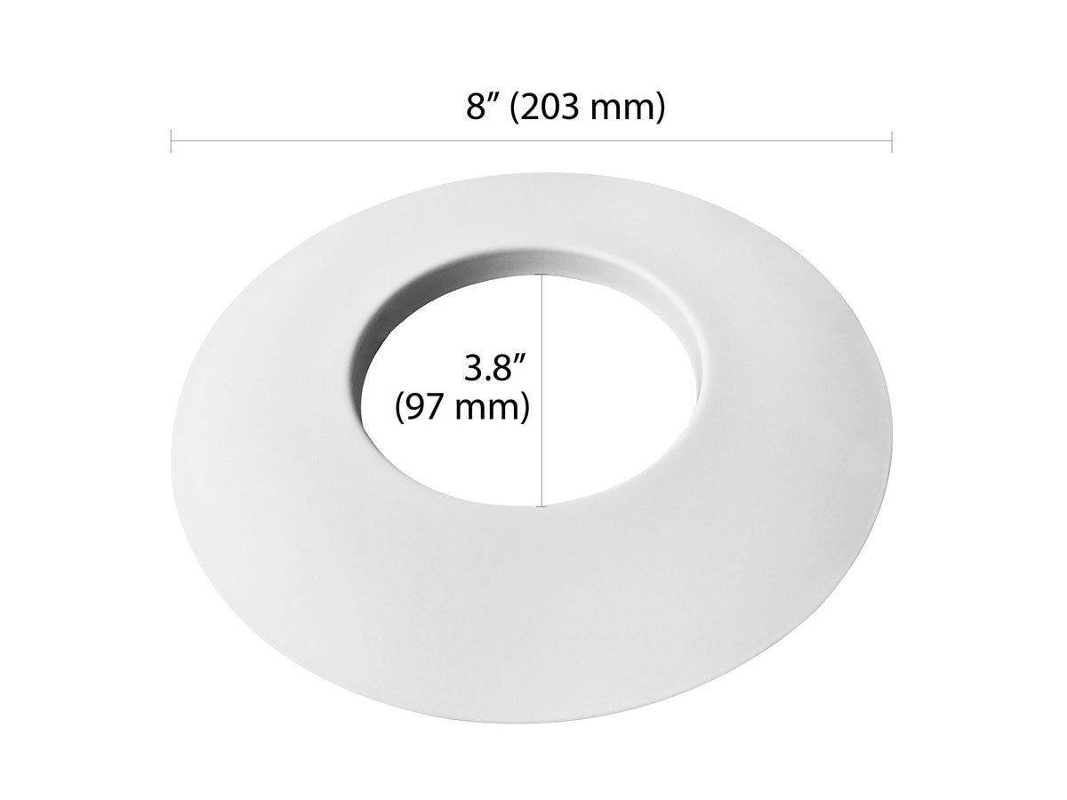 PROCURU [6-Pack] 6" Open Metal Ring Trim for Recessed Can Lights - for BR30, PAR30, LED, Incandescent, CFL, Halogen