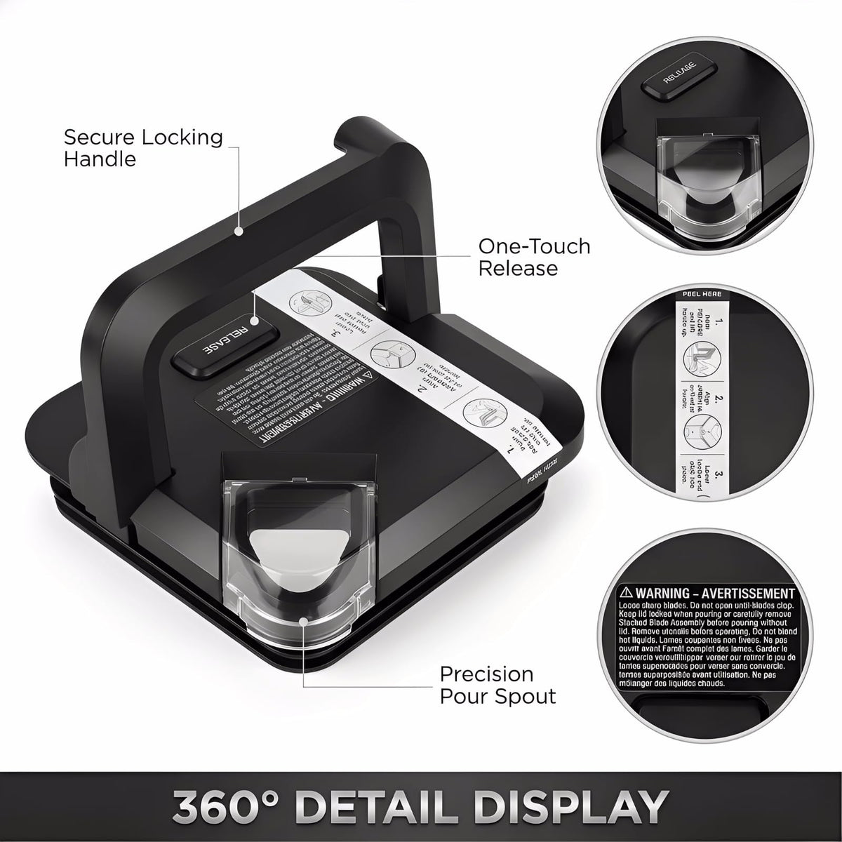 Ninja Blender Lid Replacement for 72 oz Pitcher, Replacement Parts Top Lid