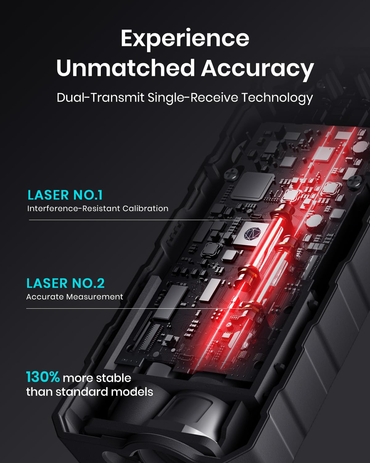 MILESEEY Laser Measure, 229ft Laser Measuring Tool with Angle Sensor