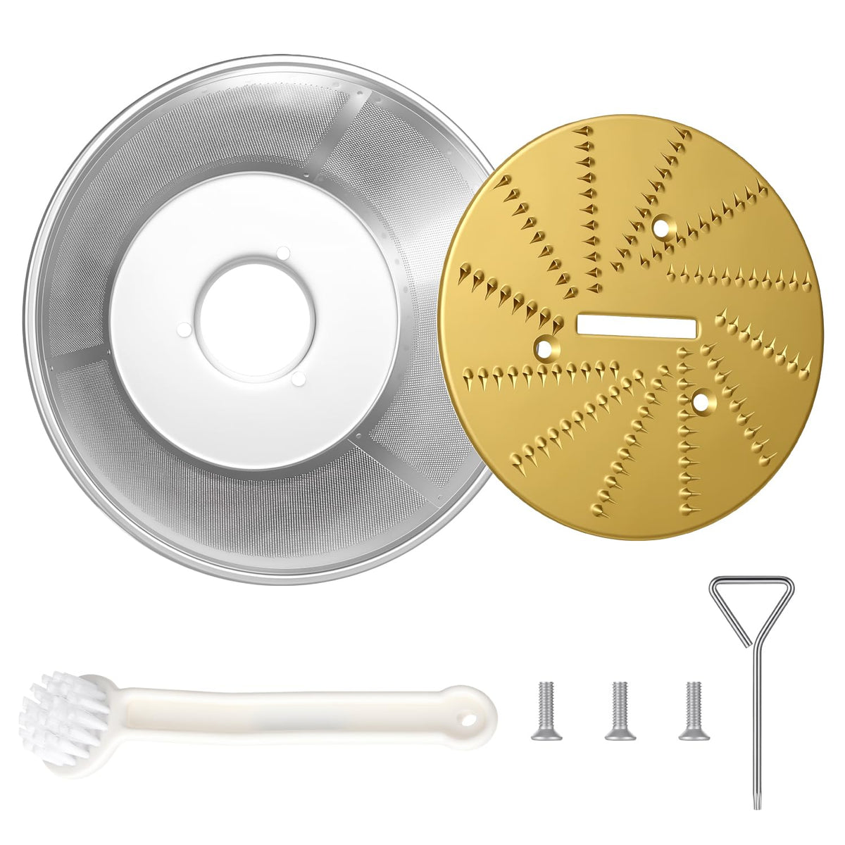 Juicer Replacement Parts BR-1 Compatible with Breville Juice Fountain Juicers, Mesh Filter Basket and Blade Disc for Models JE95XL, JE98XL, BJE200XL, JE900 (No Base)
