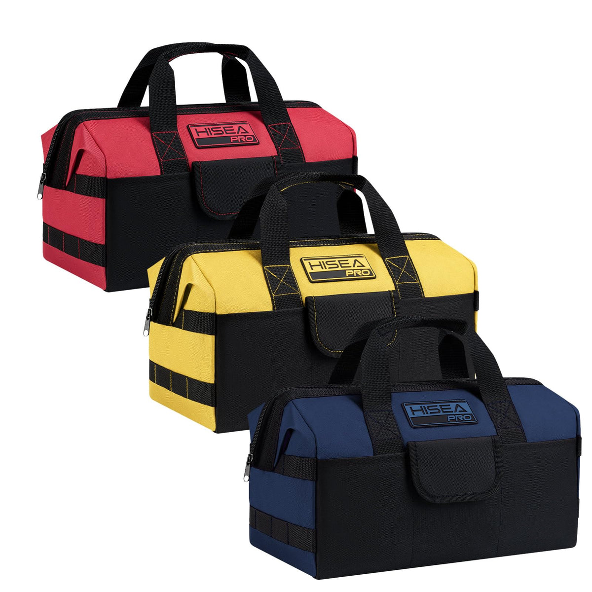 HISEA 3 Pack Heavy Duty Tool Bag, 16-Inch Waterproof Tools Organizer Tote