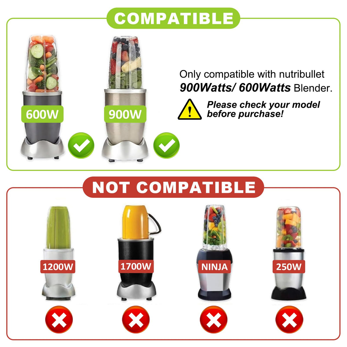 Replacement Extractor Blade Fit for NutriBullet 600W 900WPro Series Blender