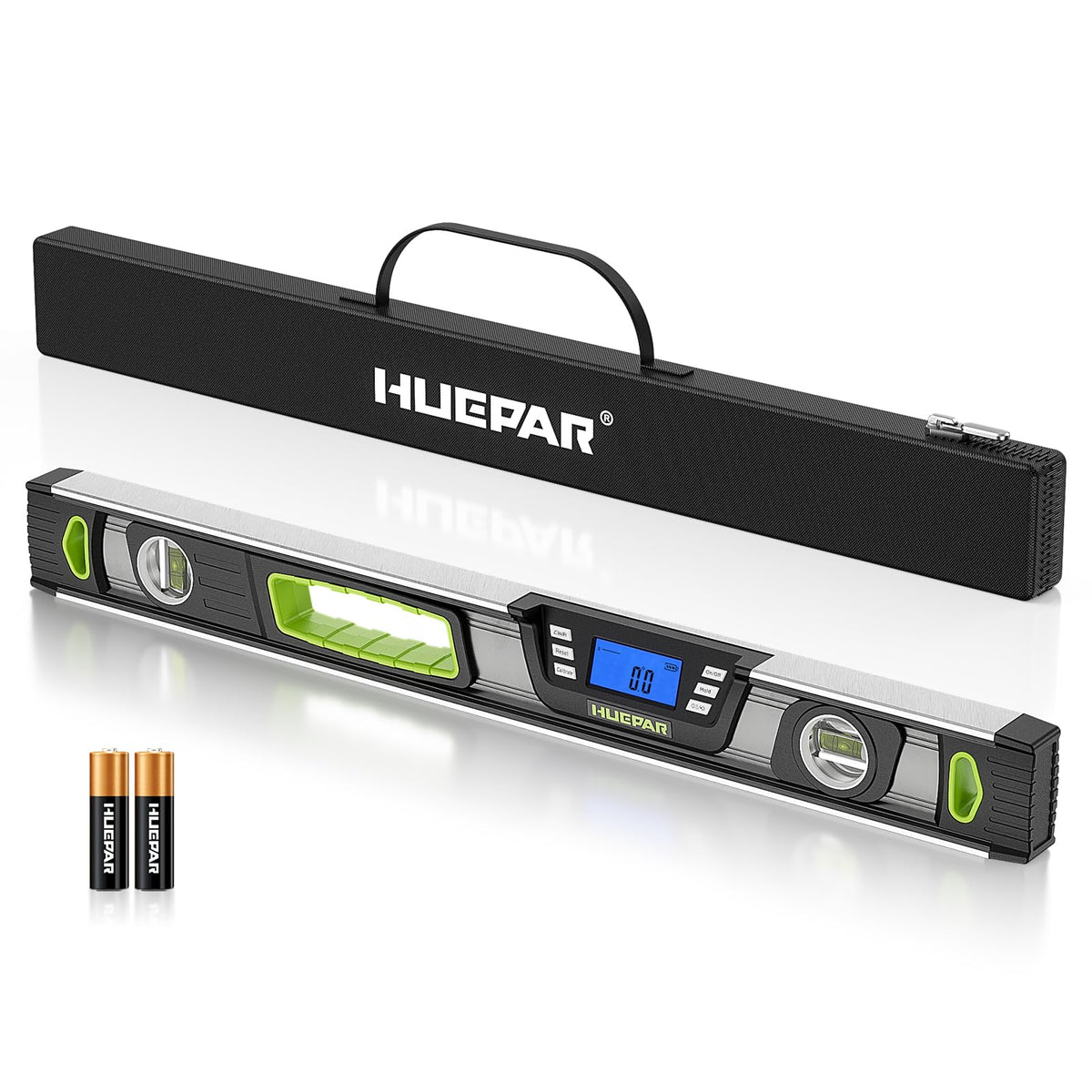Huepar Professional Digital Magnetic Torpedo Level, 24-Inch, Aluminum Alloy