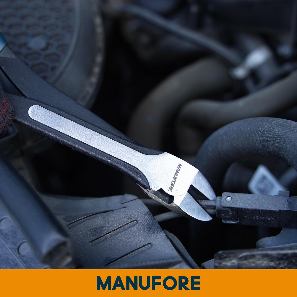 MANUFORE 5-Piece 11-Inch Long Reach Needle Nose Pliers Set for Tight Spaces
