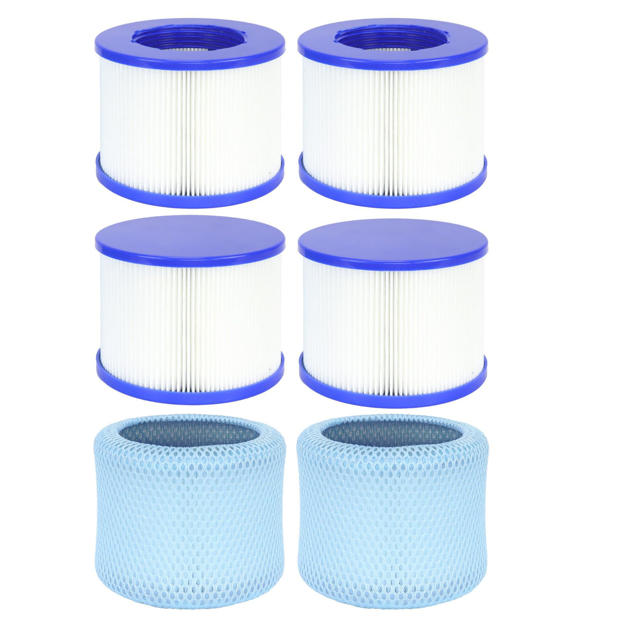High-Efficiency Screw-In Hot Tub spa Filters Replacement (8 Filters+4 Bags)
