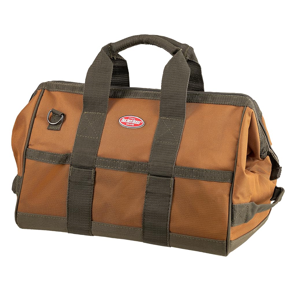 Bucket Boss Gatemouth 16 Tool Bag in Brown, 60016, 15 liters(Brown)