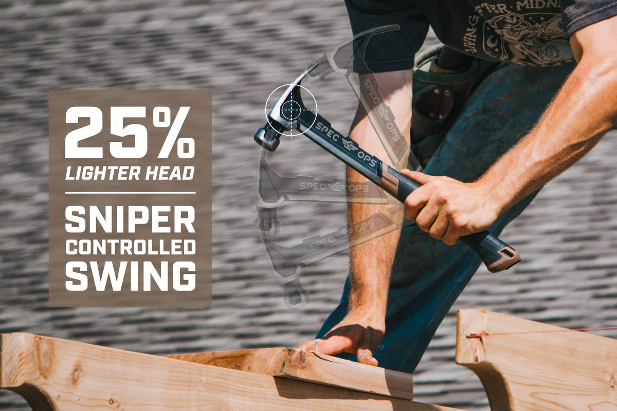 Spec Ops Tools Alloy Steel Rip Claw Framing Hammer, 22 Oz, Milled Face