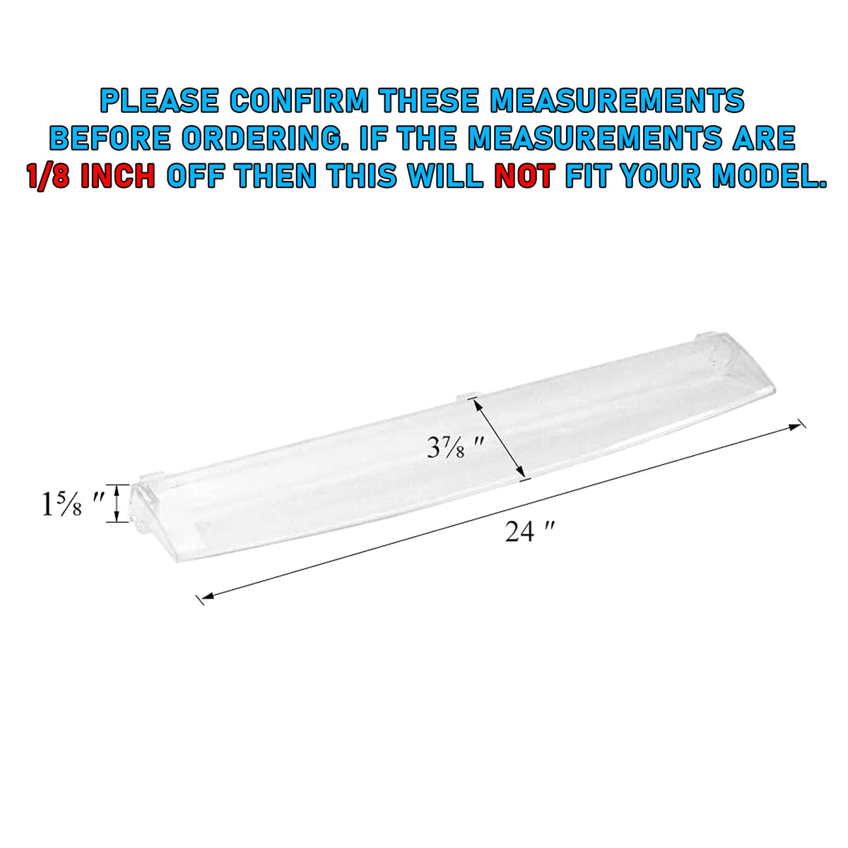 Lifetime Appliance ACW74118102 Decor Assembly Tray Bin Rack Cover Compatible with LG, Kenmore, Sears Refrigerator