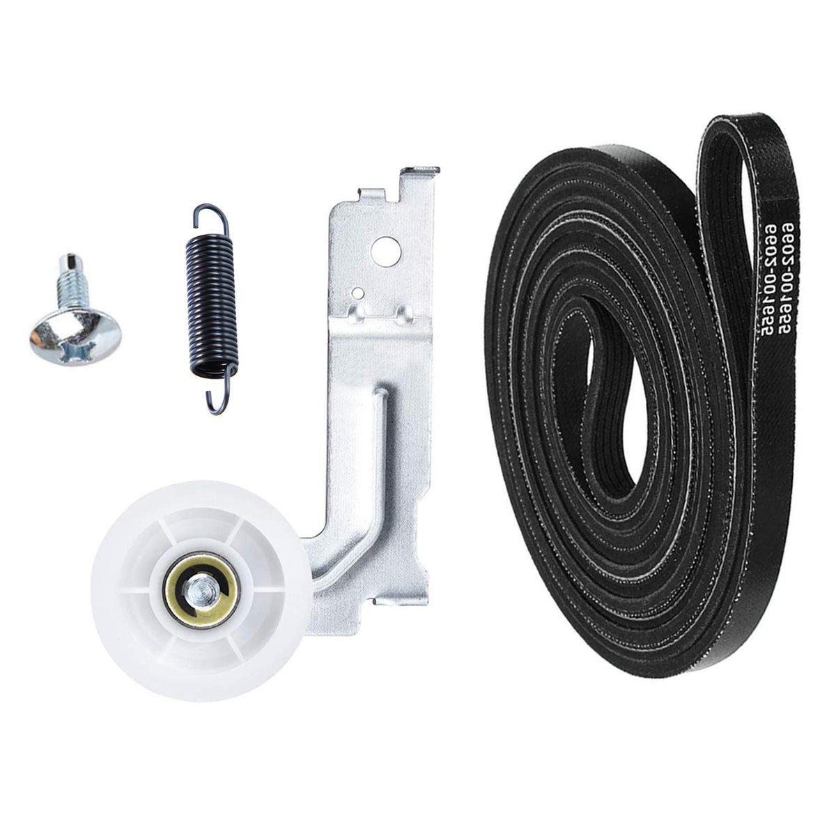 Upgraded Pulley Belt Parts for Samsung Dryer, 6602 001655 Dryer Belt and DC93-00634A Idler Pulley [Enhanced ],DC61-01215B Tension Spring,Replacement dv45h7000ew,dv48h7400ew,dv42h5000ew,dv48j7700ew