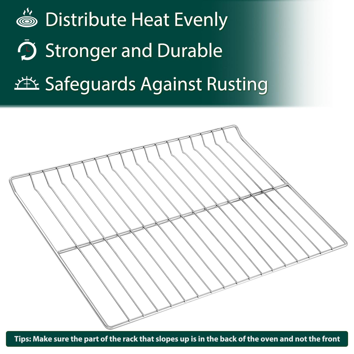 WB48T10095 Oven Racks Replacement Parts for GE Profile Oven Rack 304 Stainless Steel GE Hotpoint Gas Range Stove Rack 23.75’’ x 17.4’’ Spectra XL44 Electric Roaster Double Wire Rack Shelf 2 Pcs