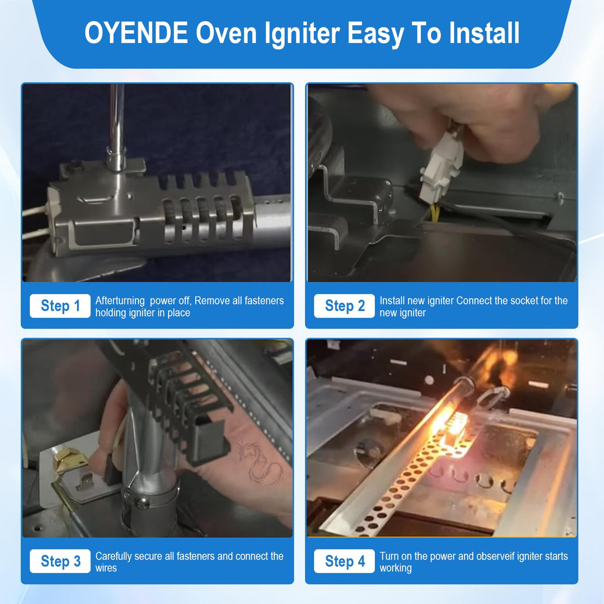 W10918546 Oven Igniter for Gas Stove,for Whirl-pool Oven Igniter-(SF1/2/3,TGP,VSF,WFG,YSF),for Ama-na Es-tate Ma-gic Chef Ro-per Replaces AP6037202 PS11770066 EAP11770066 W10140611 3186491 W10918546VP
