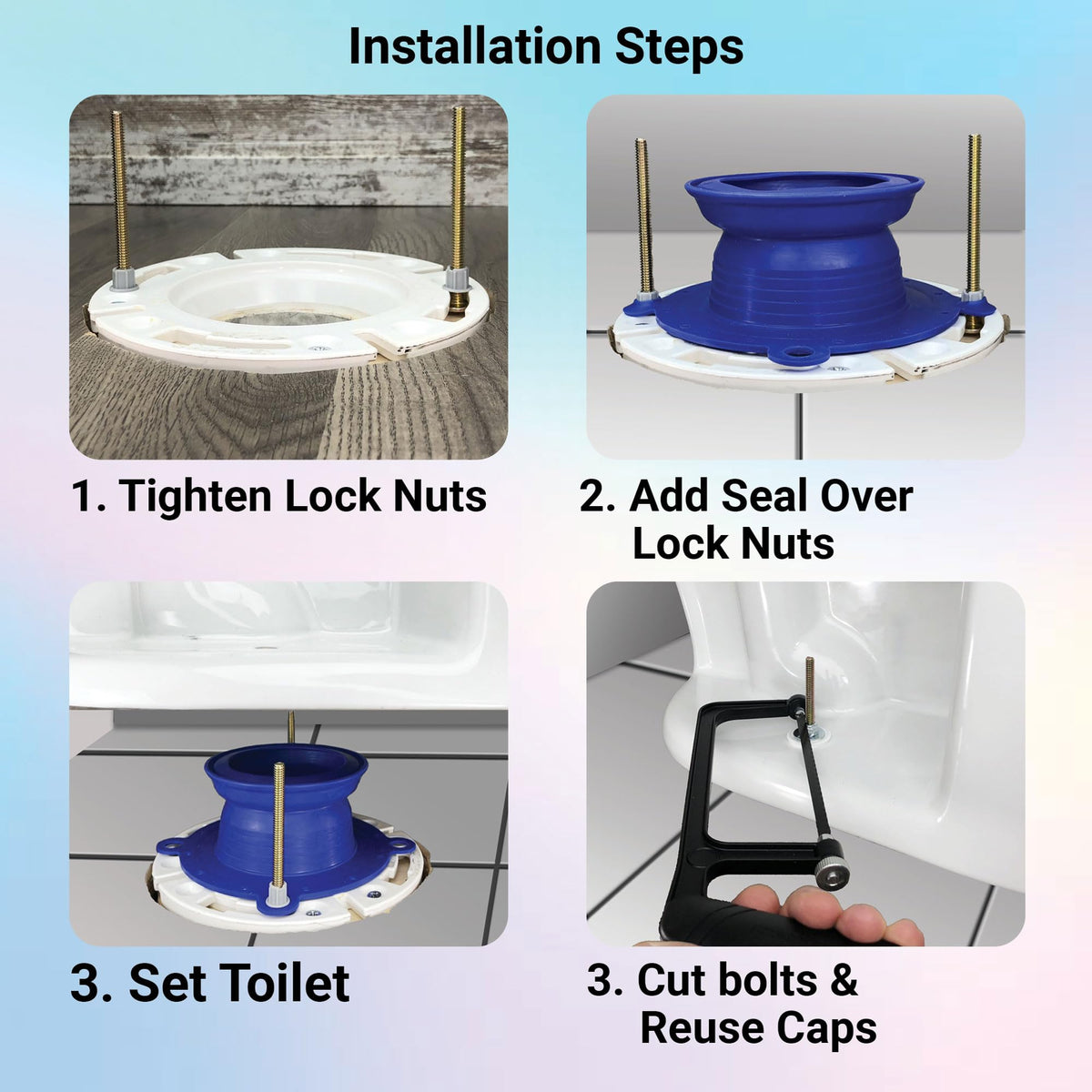 One N Done 200MB Toilet Wax Ring Replacement Kit – Deepest Toilet Seal