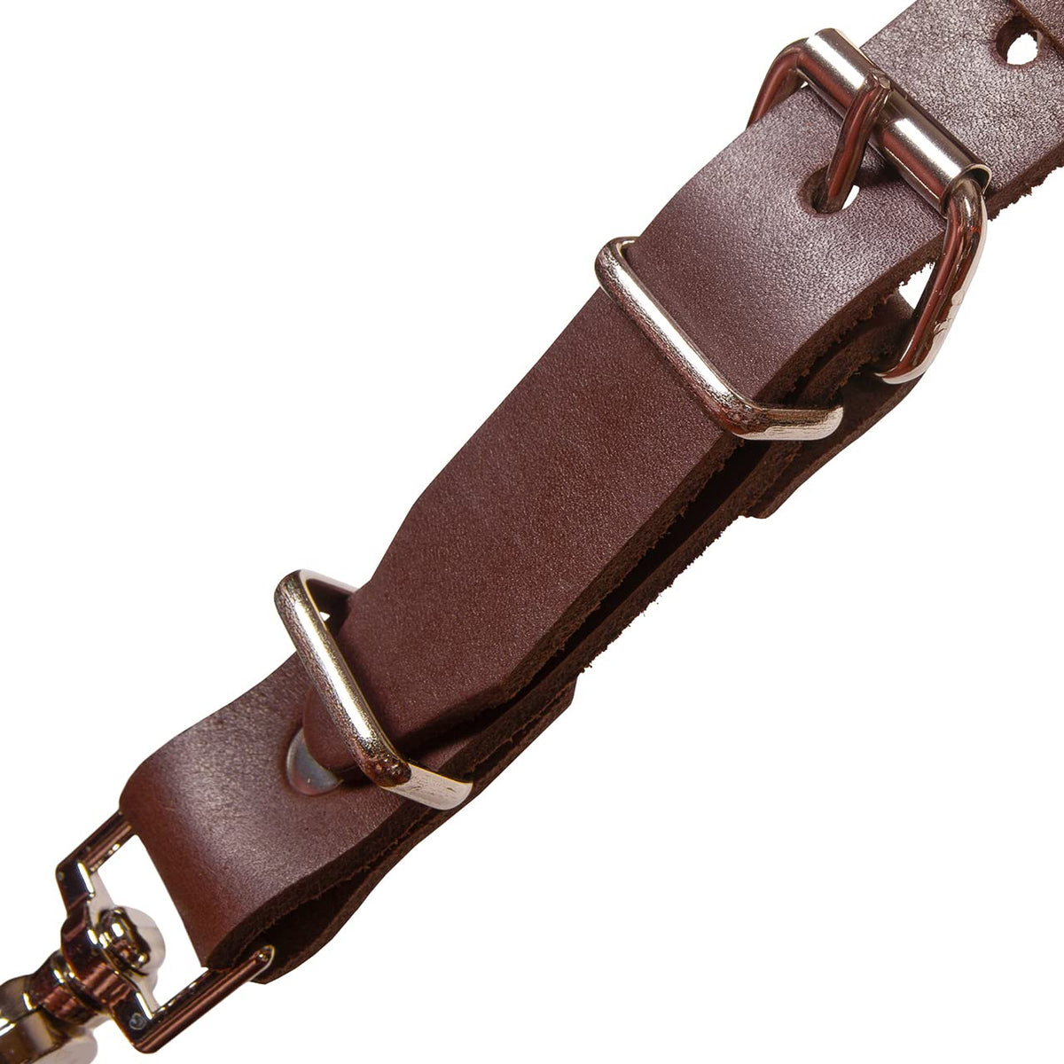 STAMESKY Leather Stronghold Suspension System, Tool Belt Suspenders, Tool Belt Shoulder Strap, Fully Adjustable Padded Leather Tool Belt Suspenders, Padded Tool Belt, Leather Suspenders for Work