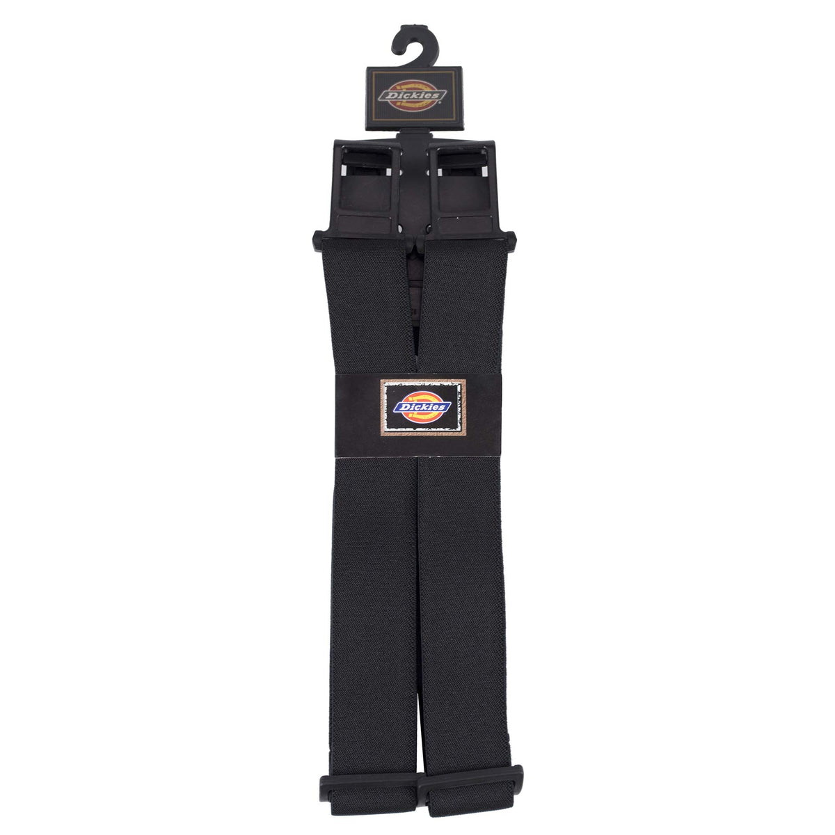 Dickies Men’s Belt Clip Stretch Suspenders, Black, One Size