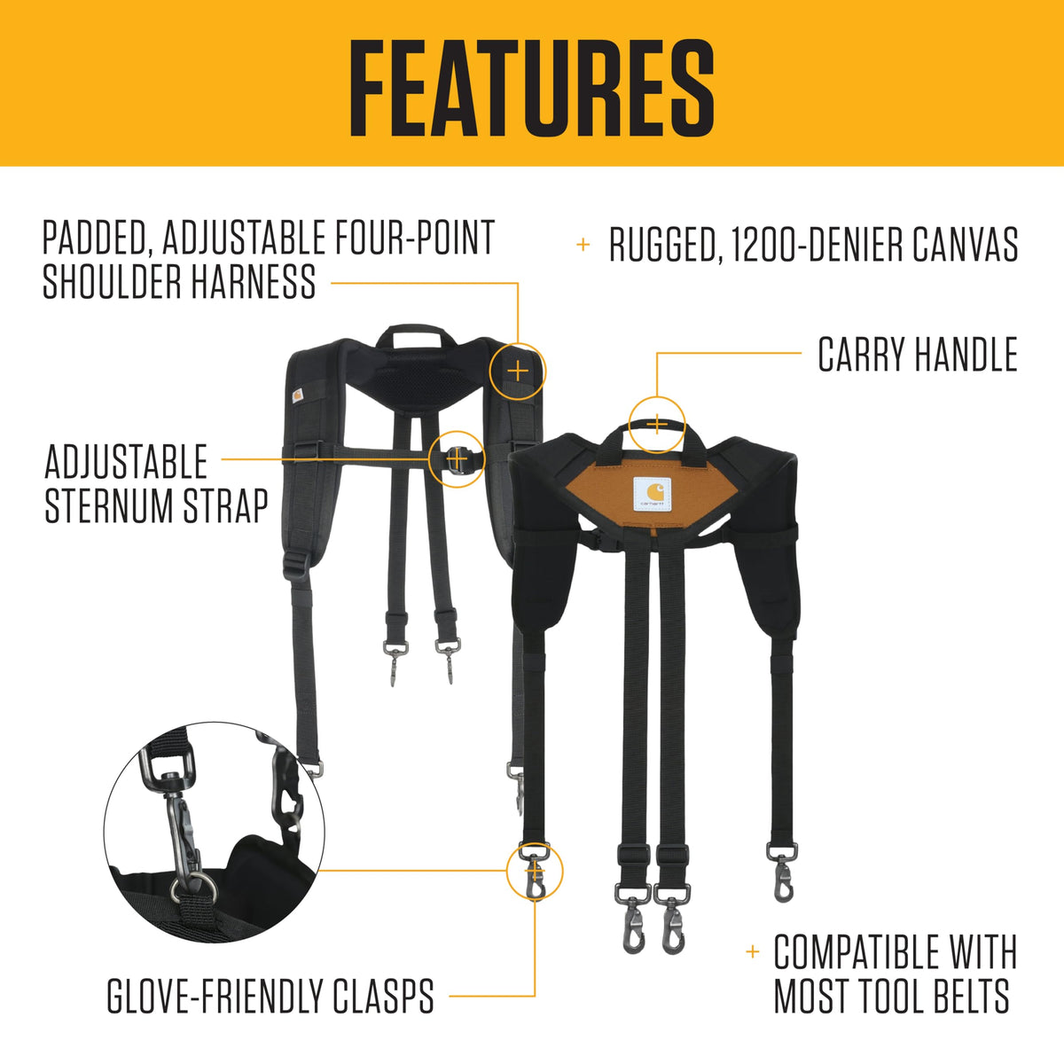 Carhartt Station Tool Belt Suspender Carhartt Brown