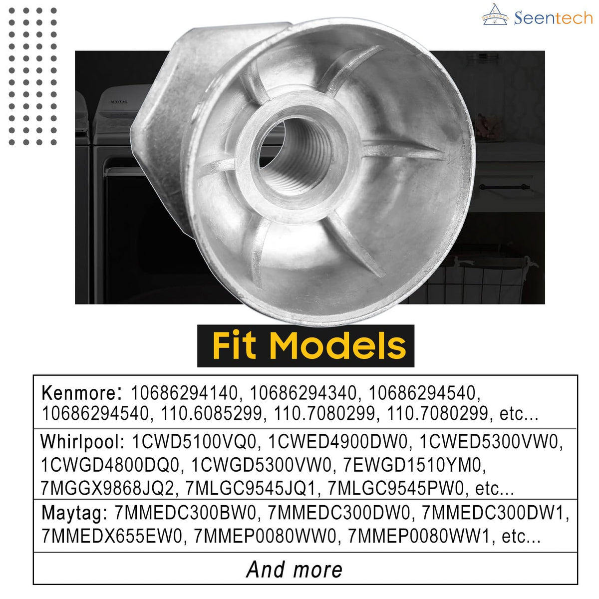 Seentech 8066184 Dryer Motor Pulley 29