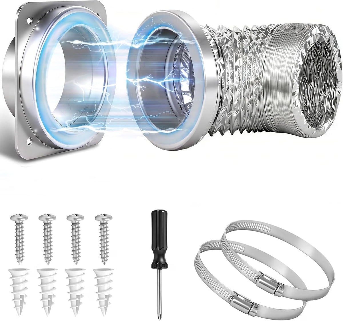Magnetic Dryer Vent Connector Kit, 4-Inch Quick Co