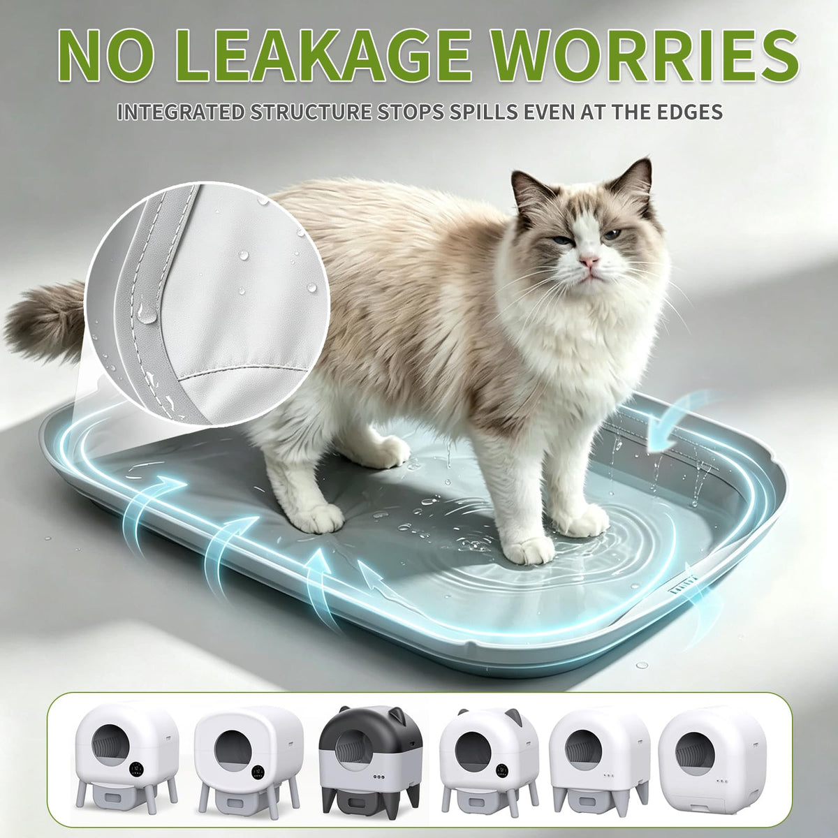 Litter Box Liner Compatible With Cumrige, Non-Stick Coated Surface, 1 Pcs