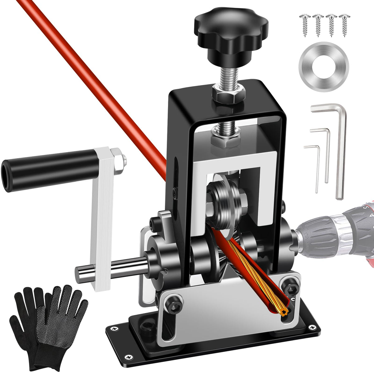 Trivd Frol Manual Wire Stripping Machine, Gauge Wire 0.06"-1"
