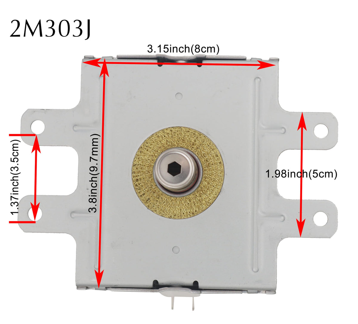 Original Genuine Product 1080w Magnetron 2M303J Air-Cooling Magnetron Frequency Conversion Microwave 5304521745 2M303J MA04W09000G