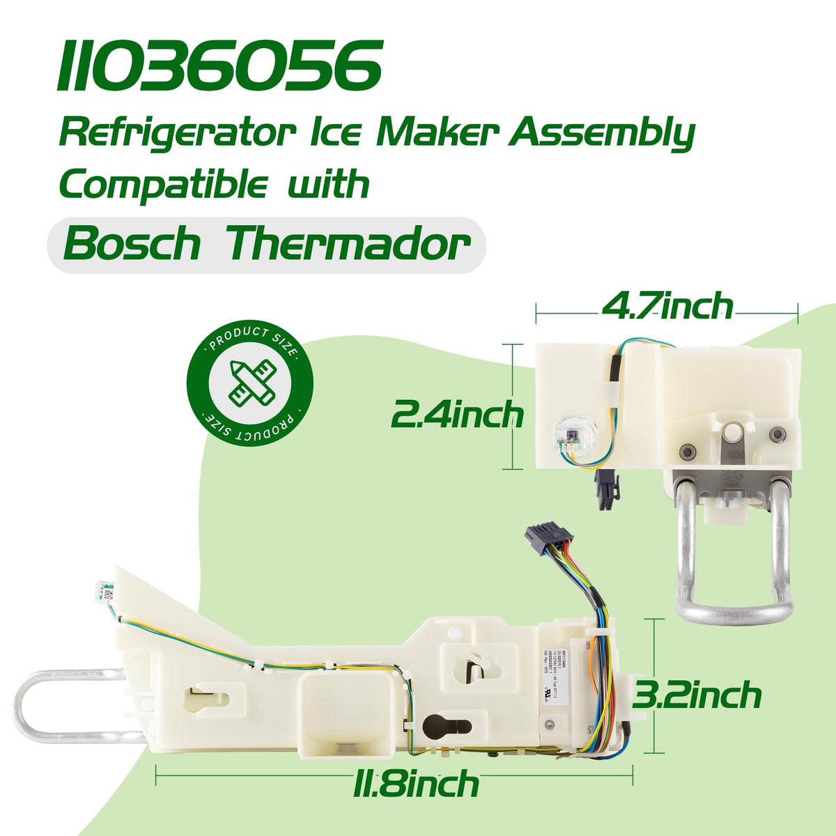 OEM 11036056 Ice Maker Compatible with Bosch Therm