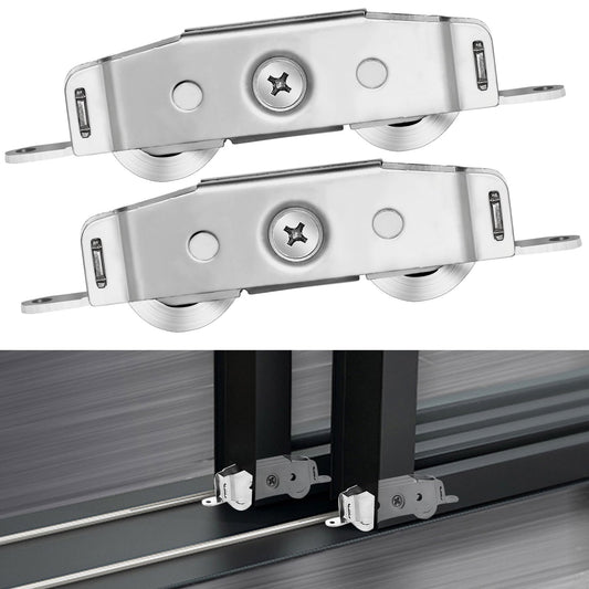 2 Pack Sliding Door Rollers Replacement, Stainless Steel Patio Door Rollers