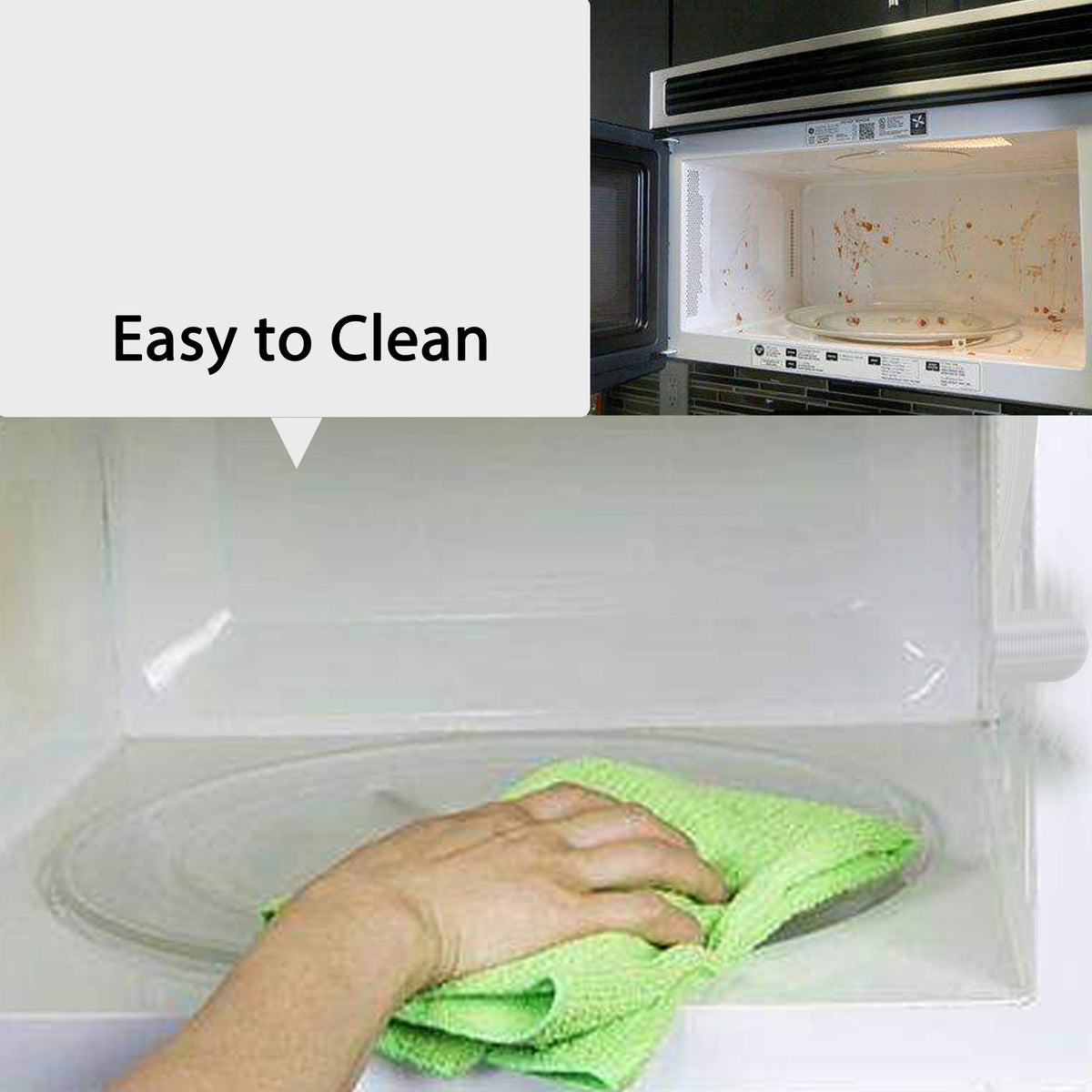 10.5'' Microwave Glass Tray Compatible with Hamilton Beach - The Exact Replacement Part of 252100500497/HB-P90D23/HB-P90D23A/HBP90D23 - Dishwasher Safe