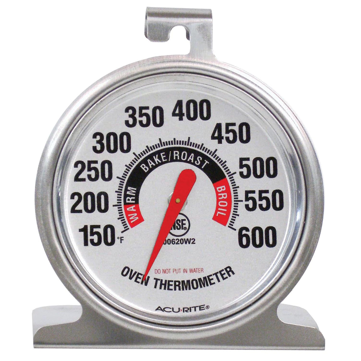 AcuRite 00620A2 Stainless Steel Oven Thermometer (