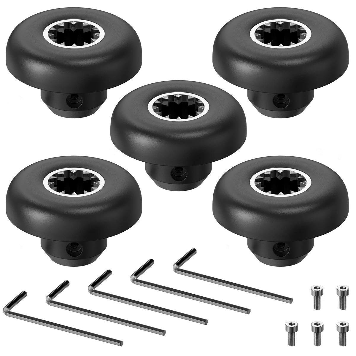 Blender Drive Socket Compatible with Vitamix, 5 Pack Drive Socket Replacement 891 802 15546 15547 Compatible with Vitamix Professional Series, Allen Wrench Included