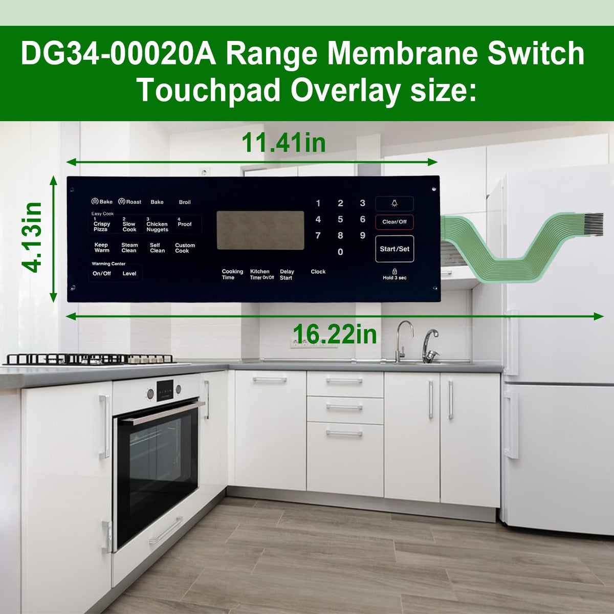 DG34-00020A Range Membrane Switch Touchpad Overlay
