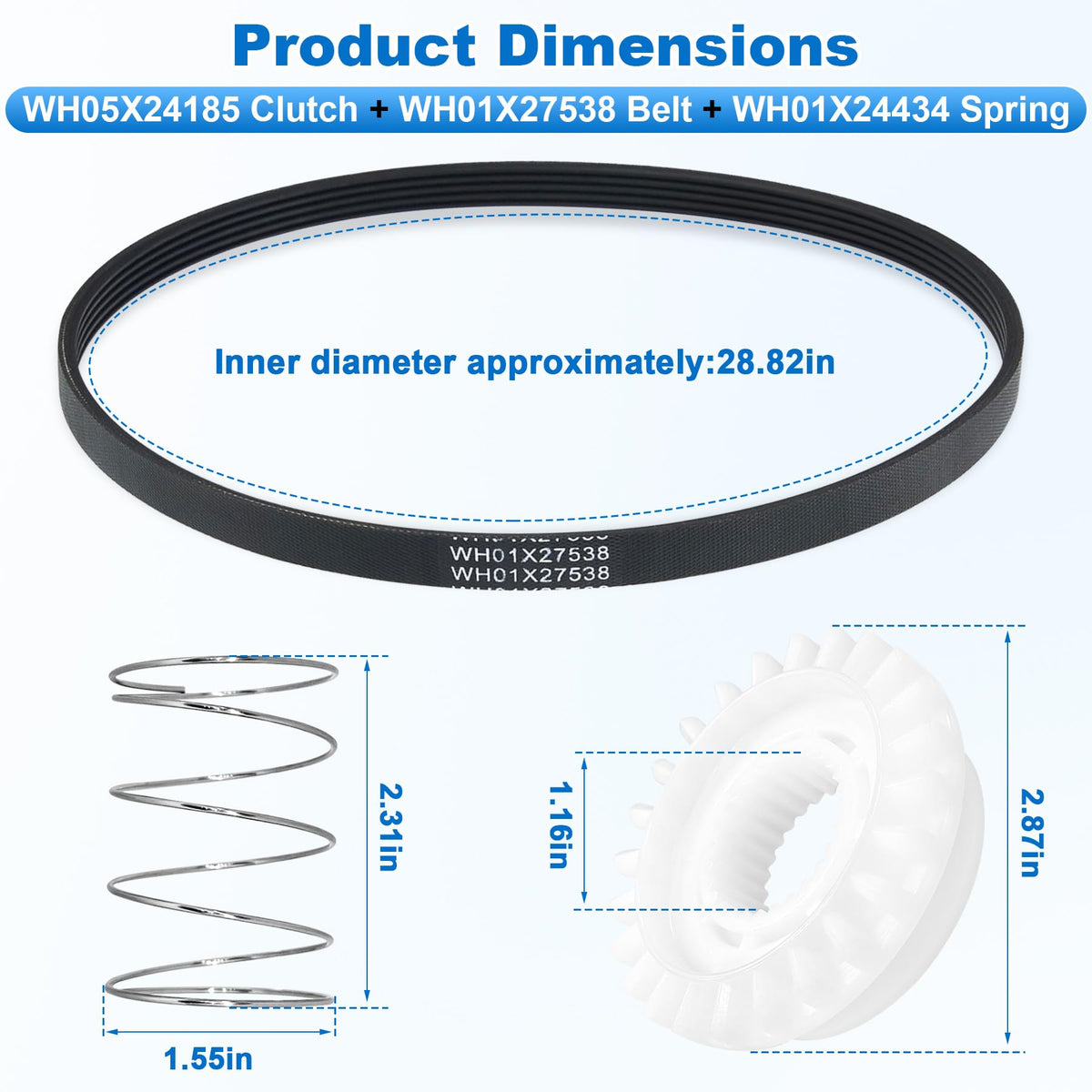 WH03X32097 Transmission Pulley WH03X30517 Washer S