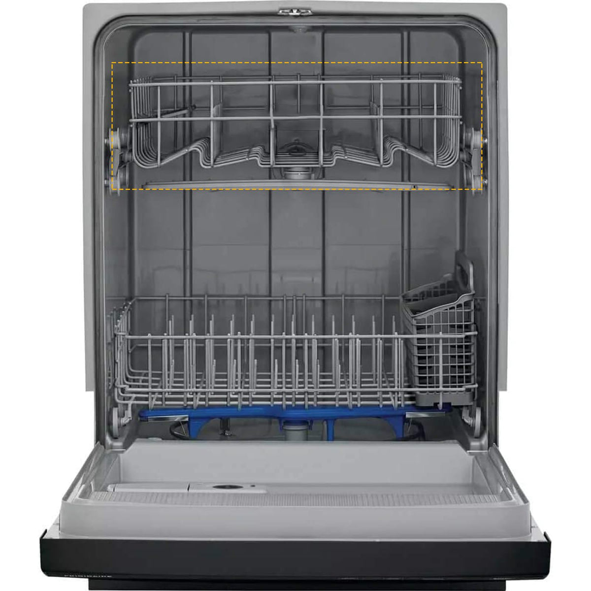 Upgraded 5304535380 Dishwasher Upper Rack Replacement for Frigidaire Kenmore Crosley Dishwasher Parts Upper Dishrack Assembly FBD2400KB12B FFBD2406NS9B Dishwasher Upper Shelf top Rack Drawer Wheels