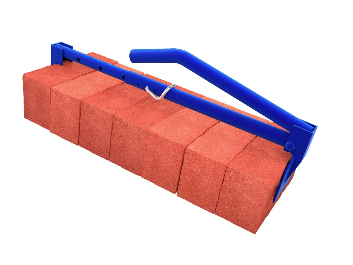 Bon Brick Tongs – Heavy-Duty Round Tube Steel Construction with Curved 1 in. O.D. Handle for Carrying 6–10 Bricks Securely and Efficiently