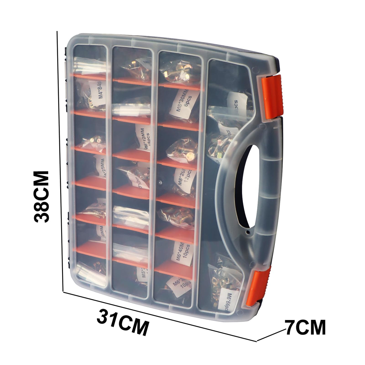 JVSRM 1008 Pcs Metric Bolt Assortment, Metric Bolts and Nuts Assortment Kit