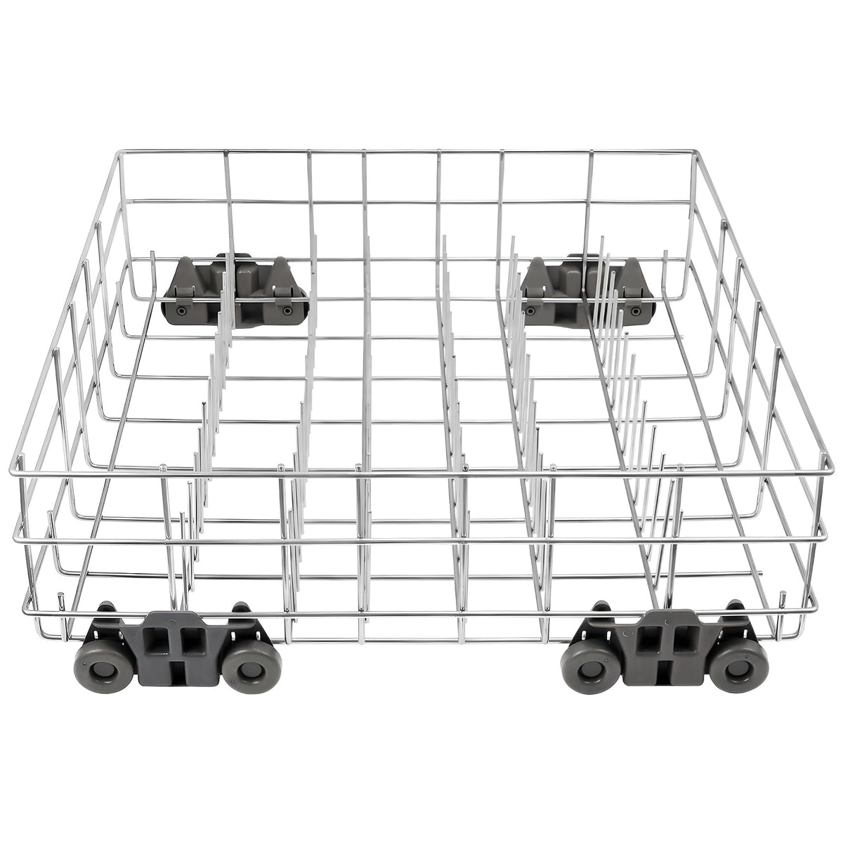 Upgraded W10311986 W10380384 Dishwasher Rack, W11158802 Dishwasher Lower Dishrack with 4 Lower level rack wheels, replacement for Whirlpool Dishwasher, 20.5" x 20.5" x 5.9" Material Upgrade
