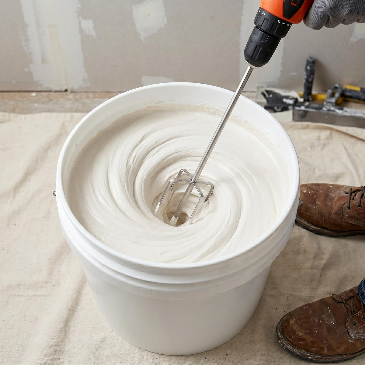 ABOOFAN Paint Mixer for Drill, 15.7" Stainless Steel Mixing Paddle