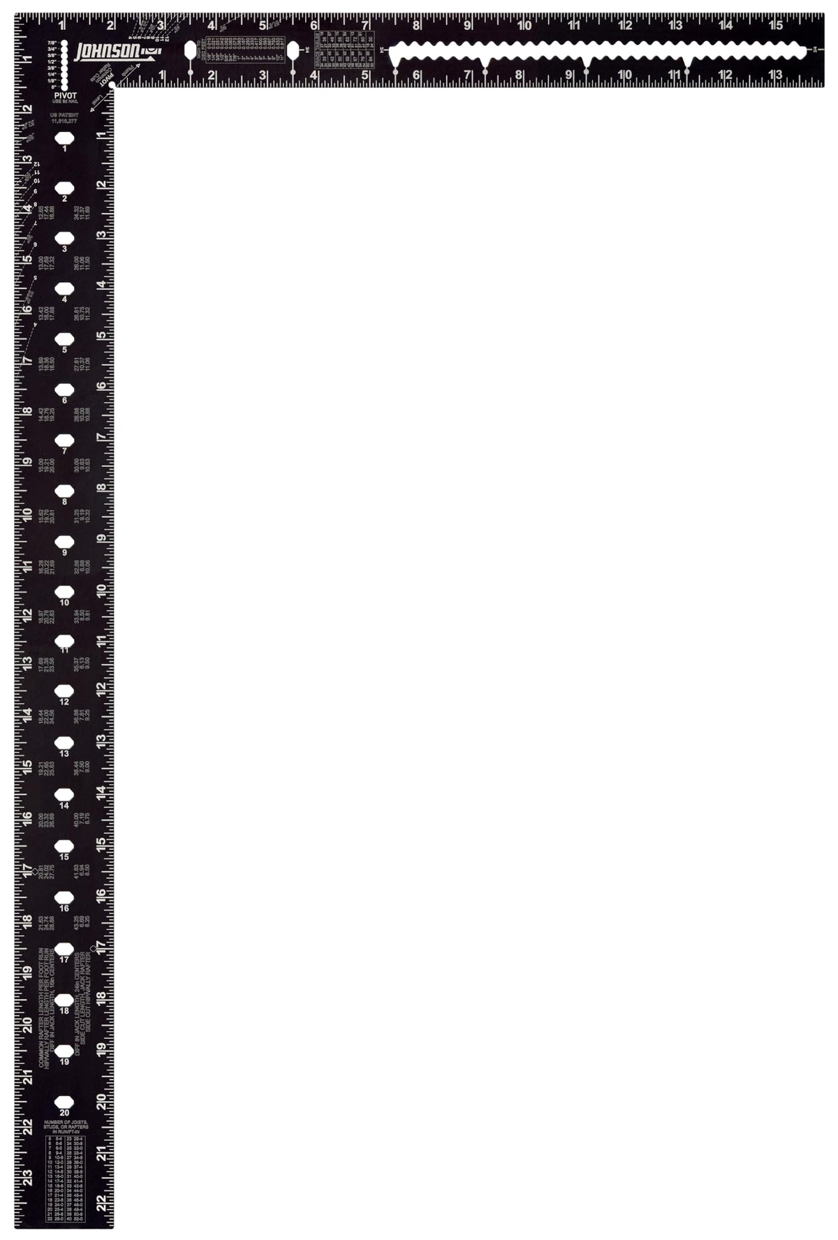 Johnson Level & Tool CS7HD 16" x 24" Heavy Duty Arc-Angle Framing Square