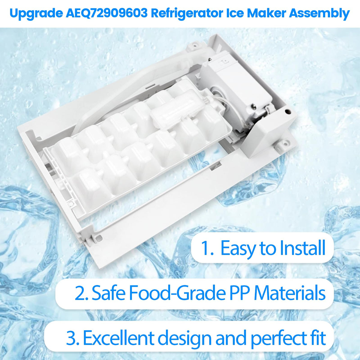 Upgraded AEQ72909603 AEQ72909602 Ice Maker Assembl