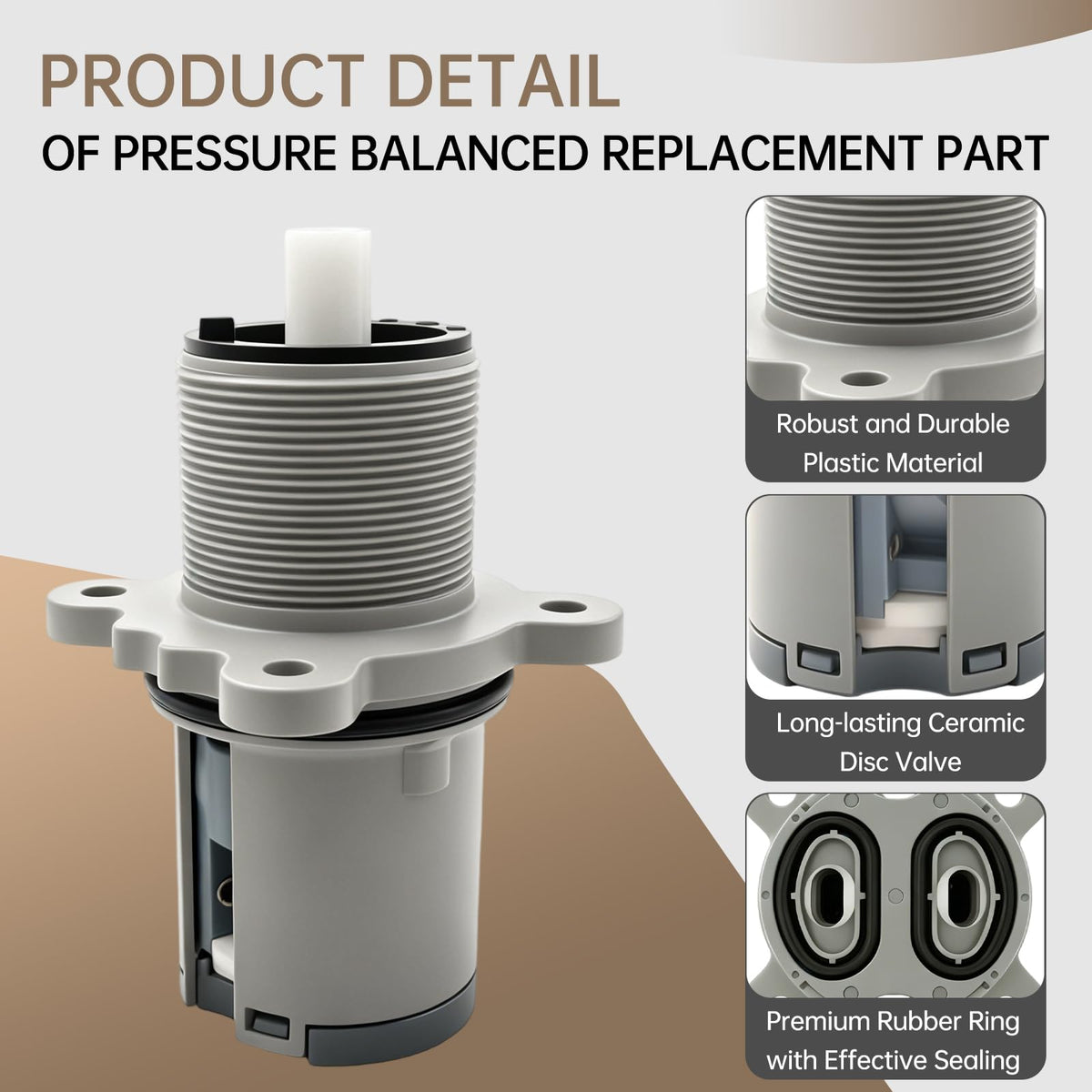 Presan Shower Cartridge Replacement for Pfister 9740420 Pressure Balanced
