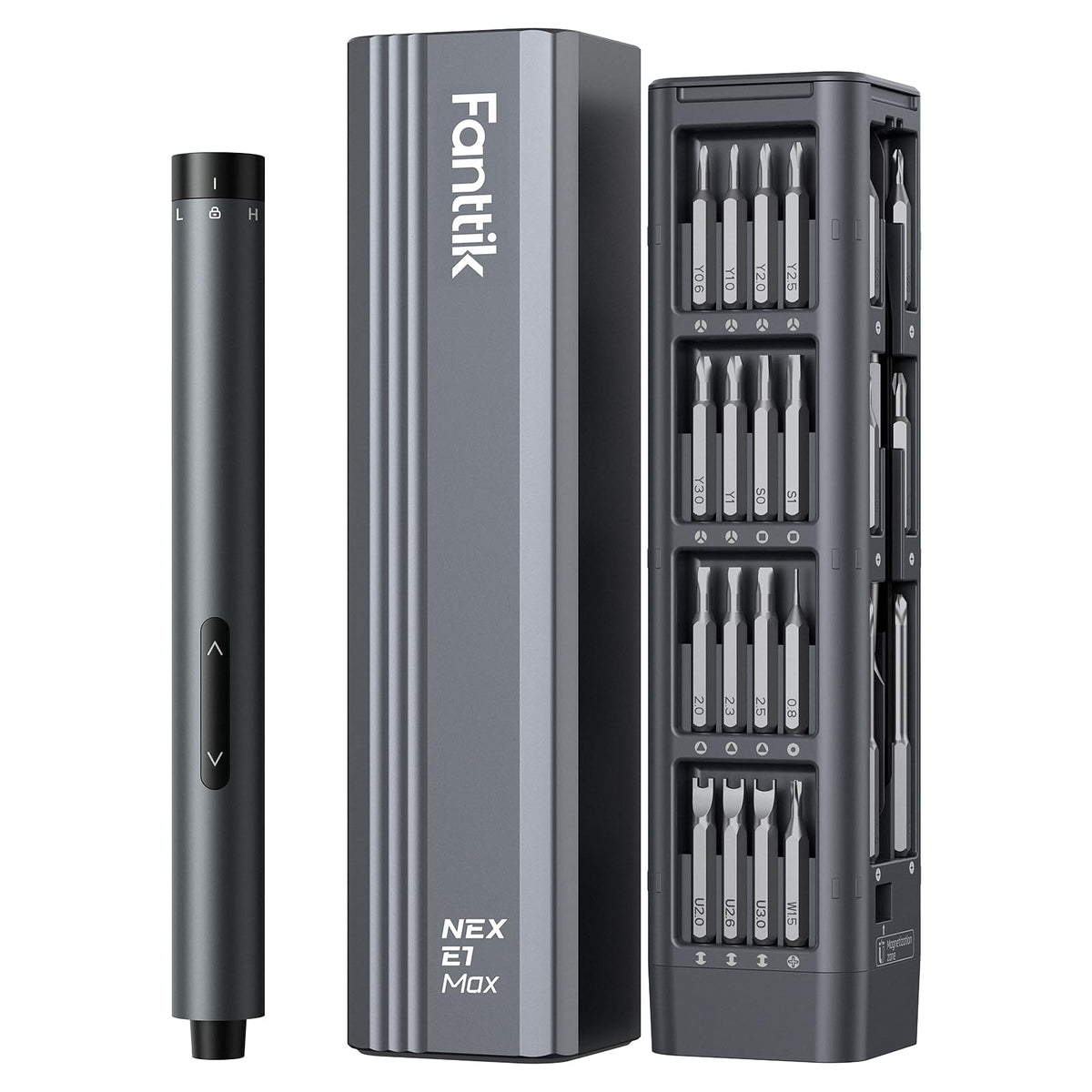 Fanttik E1 Max Electric Screwdriver, 53-in-1 Screwdriver for DIY (Grey)