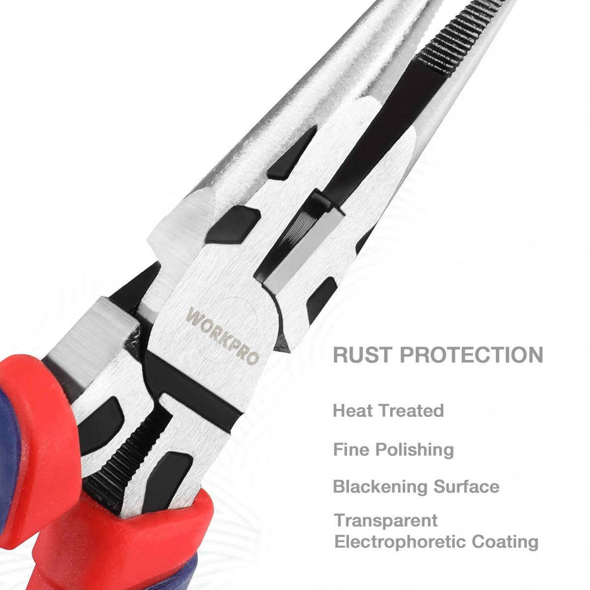 WORKPRO Pliers Set, 5-Piece Premium Cr-V Pliers Kit with Storage Pouch