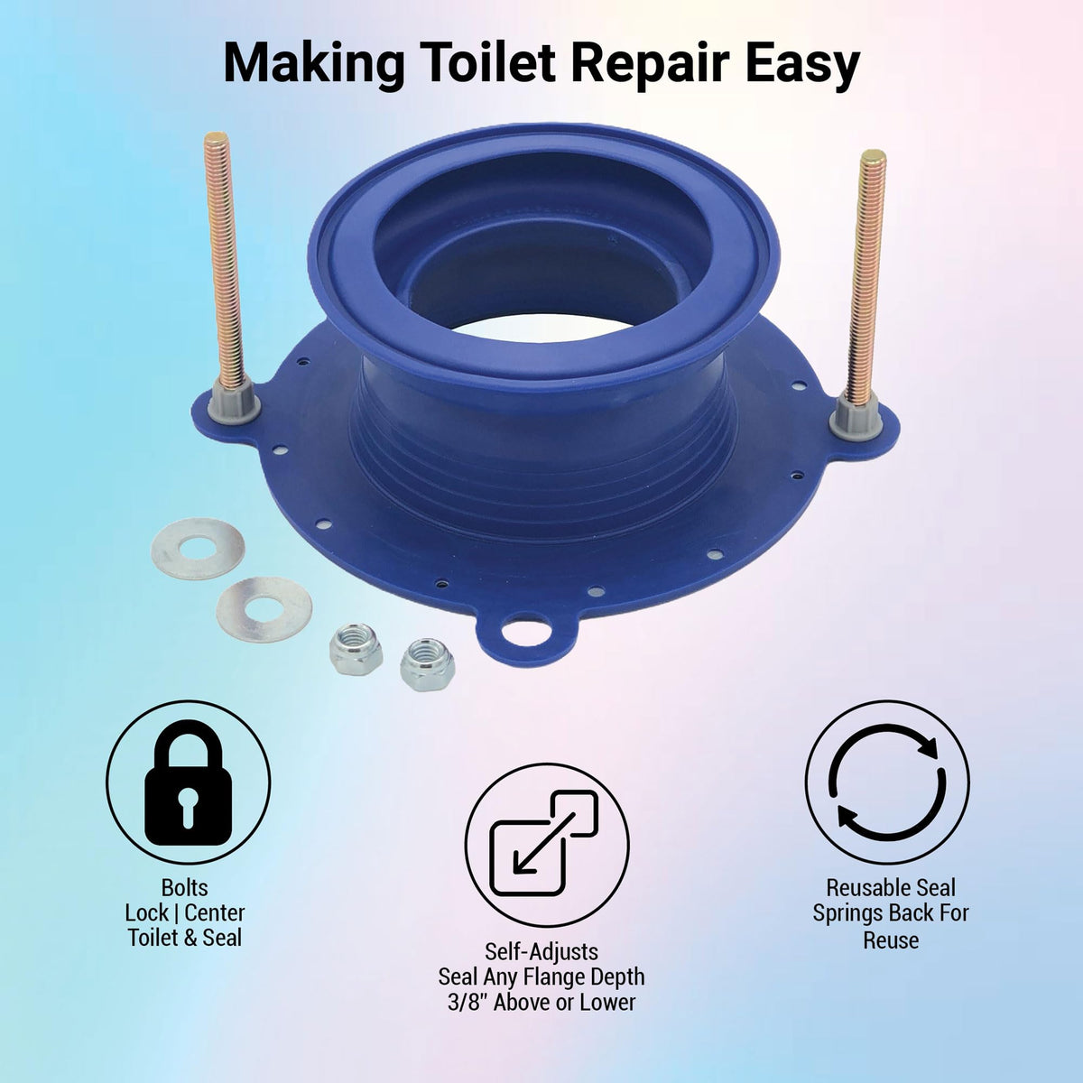 One N Done 200MB Toilet Wax Ring Replacement Kit – Deepest Toilet Seal