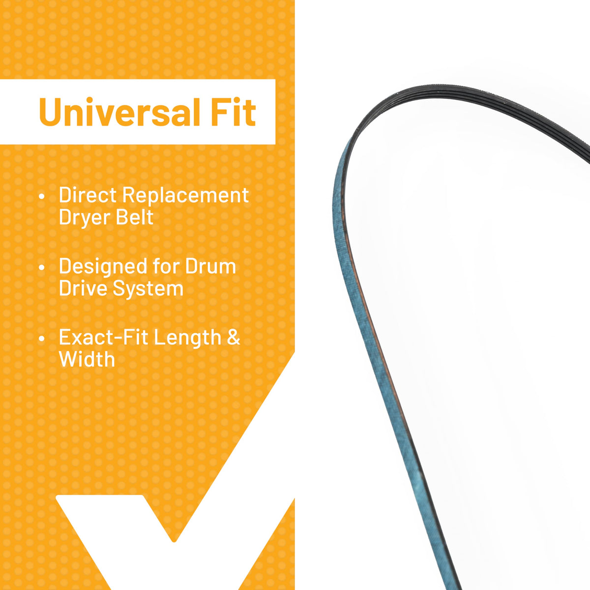 Smart Choice 134503600 Dryer Drum Belt Compatible with Frigidaire, Compatible with Electrolux Dryers, Replaces AP3865318 PS1148434 5303283471