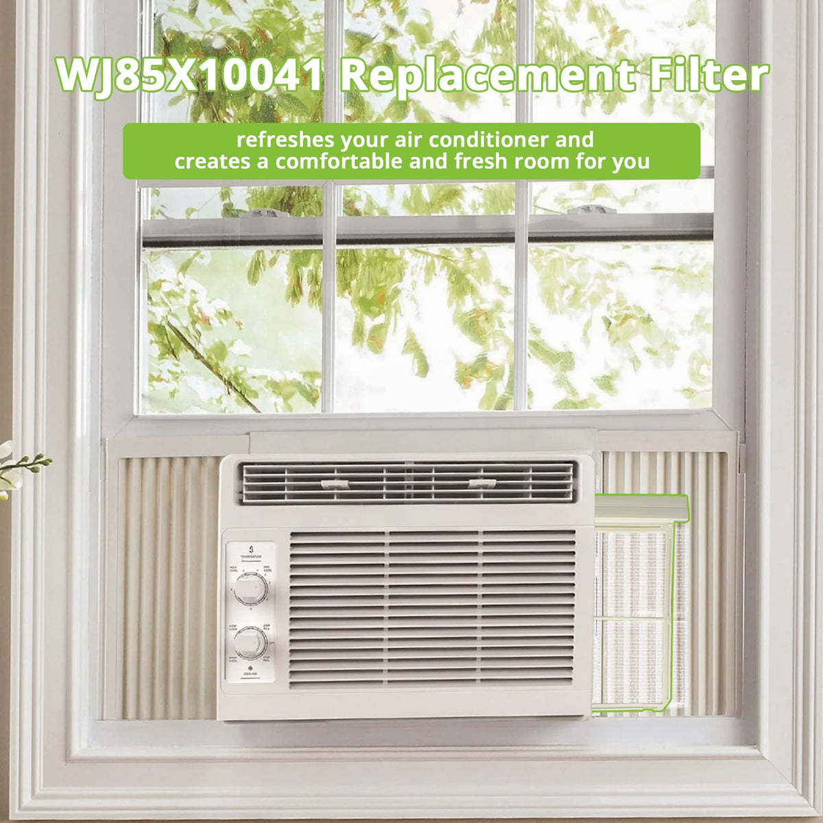WJ85X10041 Air Filter Replacement for GE Air Conditioner Filter