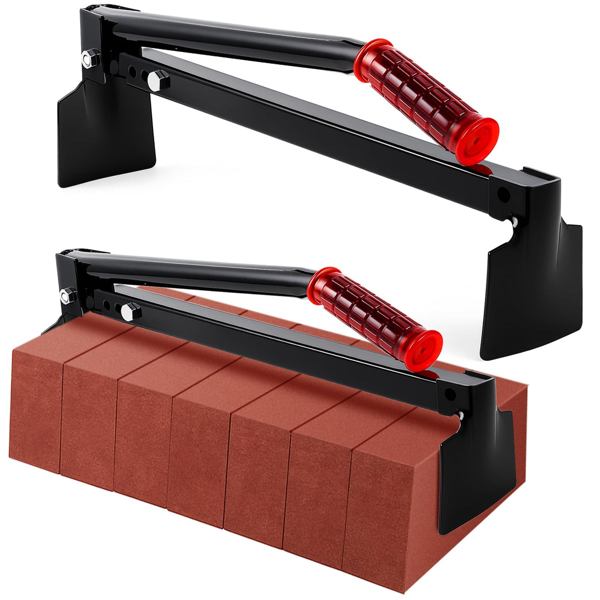 Lothee 2 Pack Brick Tongs, Adjustable Bricks Lifting Tools