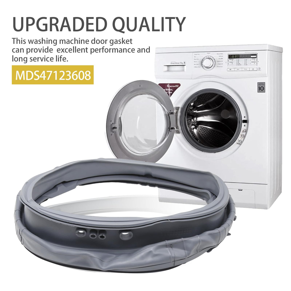 MDEOOSKY Upgraded Washer Door Gasket Boot Seal MDS