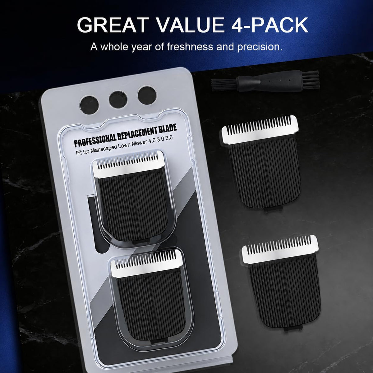 Replacement Blades Compatible with Manscaped The Lawn Mower 4.0, 3.0 & 2.0